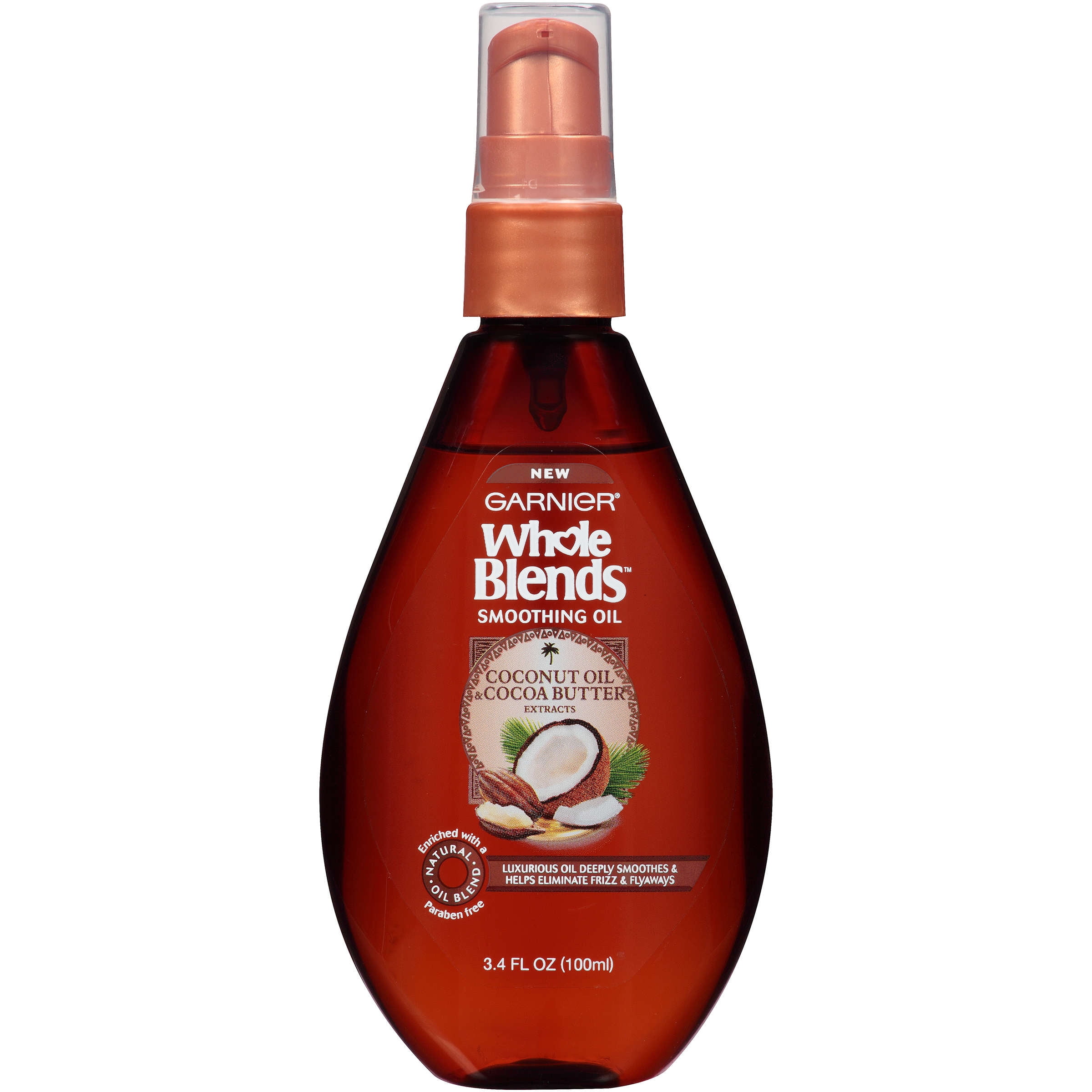 Garnier Coconut Oil & Cocoa Butter Smoothing Oil, 3.4 fl oz