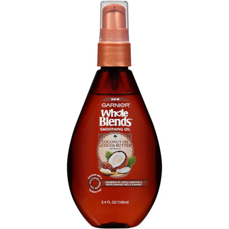 Garnier Whole Blends Smoothing Oil with Coconut Oil & Cocoa Butter Extracts 3.4 FL