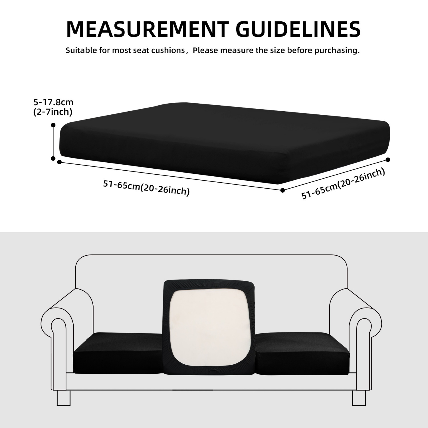SUKAIKEQA Outdoor Cushion Covers Set,14PCS Patio Furniture Couch Seat Slipcovers, Replacement for Sofa Sectional Chair(Cover，Only)