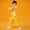 Yellow, variant on RTKFRFLM Kids Chinese Kung Fu Uniform Unisex Martial Arts Performance Suit Tai Chi Training Set for Boys Girls Students