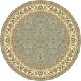 thumbnail image 3 of SAFAVIEH Lyndhurst Pearl Traditional Bordered Area Rug, Light Blue/Ivory, 8' x 8' Round, 3 of 4