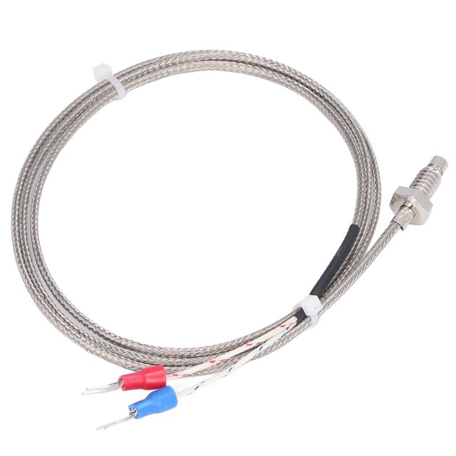 Fugacal BERM K Type Thermocouple M6 Inch Screw Temperature Sensor Probes Wire 0‑400℃ 1meter,M6 Screw Type K Thermocouple,Temperature Sensor Wire