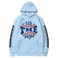 thumbnail image 3 of MHFRRA Sudadera con Capucha para Hombre con Estampado de Fútbol, Informal, Holgada, para Uso Diario, Cómoda y Cálida Azul claro, 3 of 3