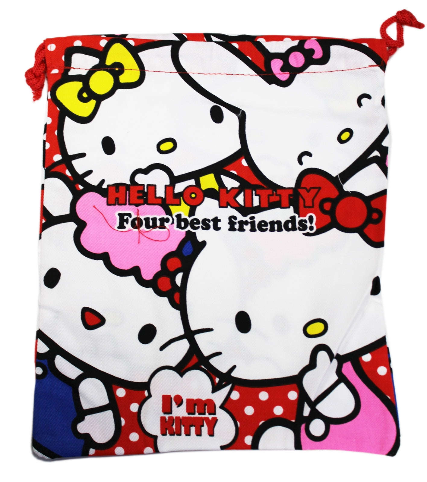 SANRIO KAWAII Hello Kitty Stretching Material Drawstring-Bag Soft Touch 