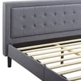 thumbnail image 4 of Classic Brands Mornington Upholstered Platform Bed Frame, King, Light Grey, 4 of 8