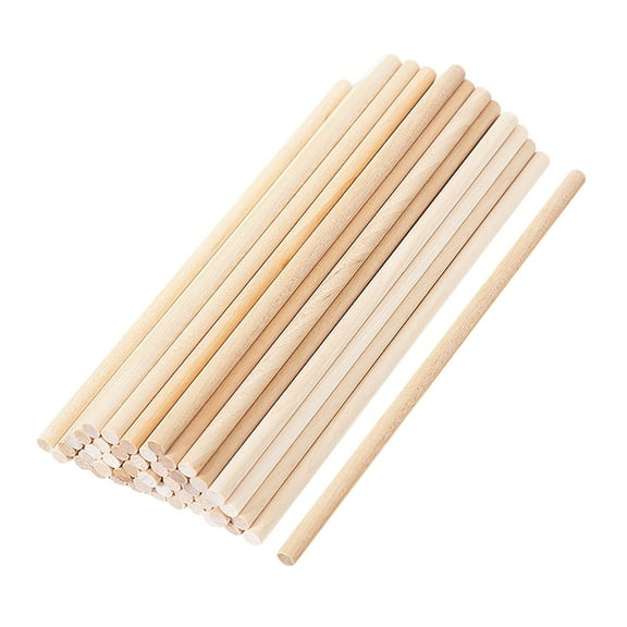 GiLiling Wood Sticks for Crafting,Unfinished Natural Hardwood Sticks,Wooden Craft Sticks,Arts Sticks for Crafts and DIYers,Cake Baking Supplies Gifts