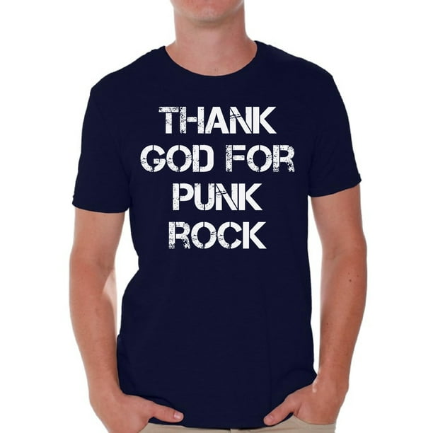 Awkward Styles Thank God Punk Rock T Shirt for Christian Mens Shirts Christian Clothes for Husband Religious Shirt Christian Birthday Gifts Jesus Shirts Coffee Clothing Punk Rock Mens T Shirt
