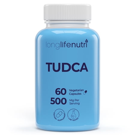 LongLifeNutri TUDCA 500mg - 60 Vegetarian Capsules, Formulated for Liver Wellness
