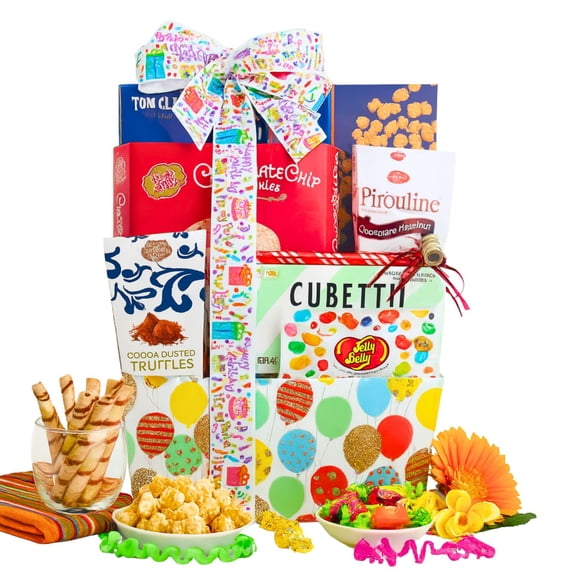 Alder Creek Gift Baskets Let’s Celebrate! Birthday Gift Tote (8 Pieces Per Gift)