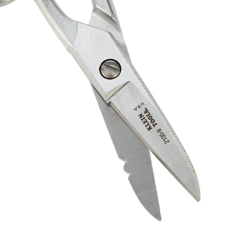 Klein Tools 2100-9 Electricians Scissors Stripping Notches 