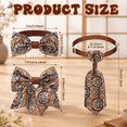 100 Pack Adjustable Pet Bow Tie Collars, Paisley Pattern, for Small and ...