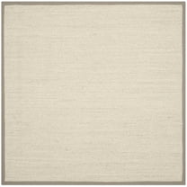 SAFAVIEH Natural Fiber Kentigern Solid Area Rug, Marble/Khaki, 12' x 12' Square