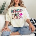 thumbnail image 2 of Colorful Makeup Queen Design, Ivory Comfort Colors T-Shirt, 3XL, 2 of 3