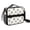 Pug and Crowns, variant on Dog Paw Print Rainbow Chevron Pattern Insulated Lunch Bag with Shoulder Strap and Bottle Holder,Bento School Lunch Bag Box,11x9.5x3.5 Inches