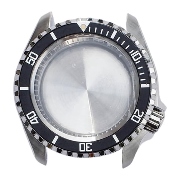YUASDGCK Silver SKX007 Watch Case Fits NH35 NH36 4R 6R 7S Movement 28.5mm Dial Men Watch Case Repair Parts