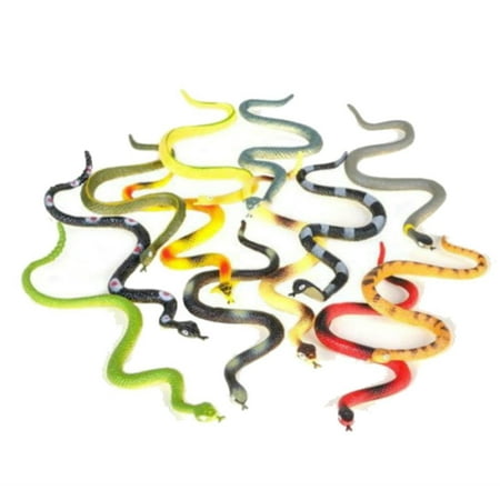 Fake Gag - 12 RUBBER SNAKES 6