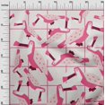 thumbnail image 3 of oneOone Cotton Cambric Pink Fabric Tropical Toucans Birds Quilting Supplies Print Sewing Fabric By The Yard 42 Inch Wide, 3 of 4