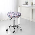 thumbnail image 7 of Fotbe Ornamental Turtles Stool Covers Round,Waterproof Round Bar Stool Covers Bar Chair Covers Washable Stool Cushion Slipcover for 12-14 Inch Chair-12 inch, 7 of 7