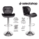thumbnail image 2 of Set De 4 Bancos De Cocina Barra Silla Taburete Respaldo Alto, 2 of 8