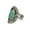 a, variant on YYKihy Leaf Turquoise Ring Tree Leaves Pattern Chalcedony Ring Personality Exaggerated Retro Turquoise Ring