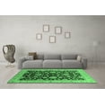 thumbnail image 3 of Ahgly Company Indoor Rectangle Oriental Emerald Green Traditional Area Rugs, 4' x 6', 3 of 4