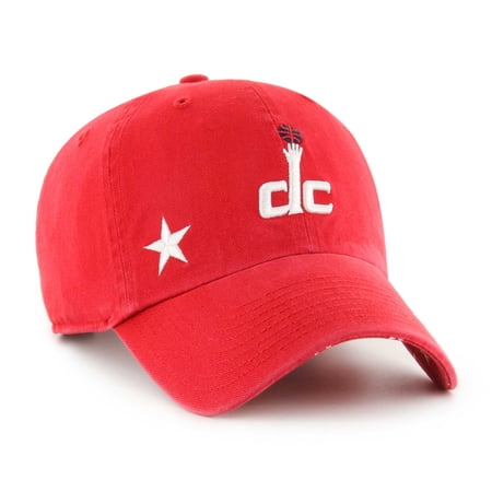 Women s 47 Red Washington Wizards Confetti Undervisor Clean Up Adjustable Hat