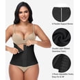 thumbnail image 4 of MANIFIQUE Seamless Waist Trainer for Women, Adjustable 3 Rows Hooks Tummy Control Waist Cincher, Anti-Roll Boned Shapewear Corset, Breathable Body Shaper for Daily Wear Postpartum, 4 of 6