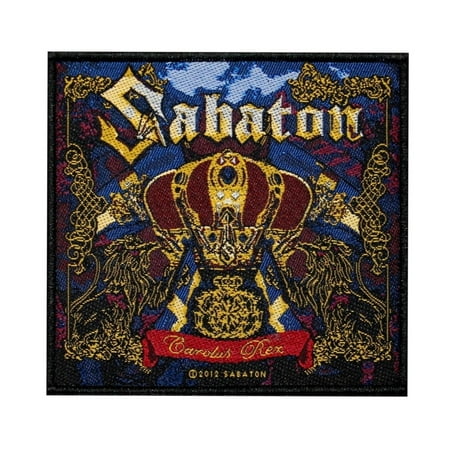 Sabaton Carolus Rex Patch Album Cover Art Heavy Metal Band Woven Sew On