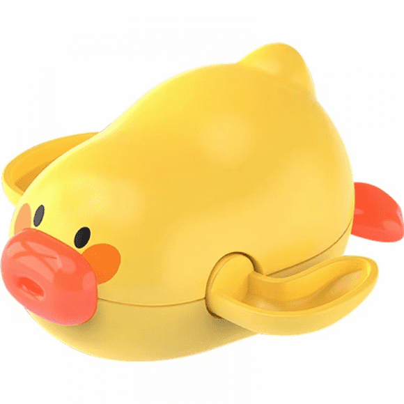 Add Fun to Bath Time with Our Swimming Duck Clockwork Water Bath Toy-Perfect for Kids' Shower Play and Bathtub Adventures(Yellow)