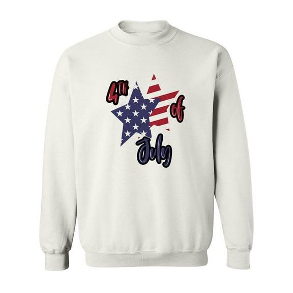 4Th Of July Stars Sweatshirt Men -SPIdeals Designs, Male Small
