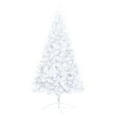 thumbnail image 3 of vidaXL Artificial Half Pre-lit Christmas Tree with Ball Set White 150 cm, 3 of 5