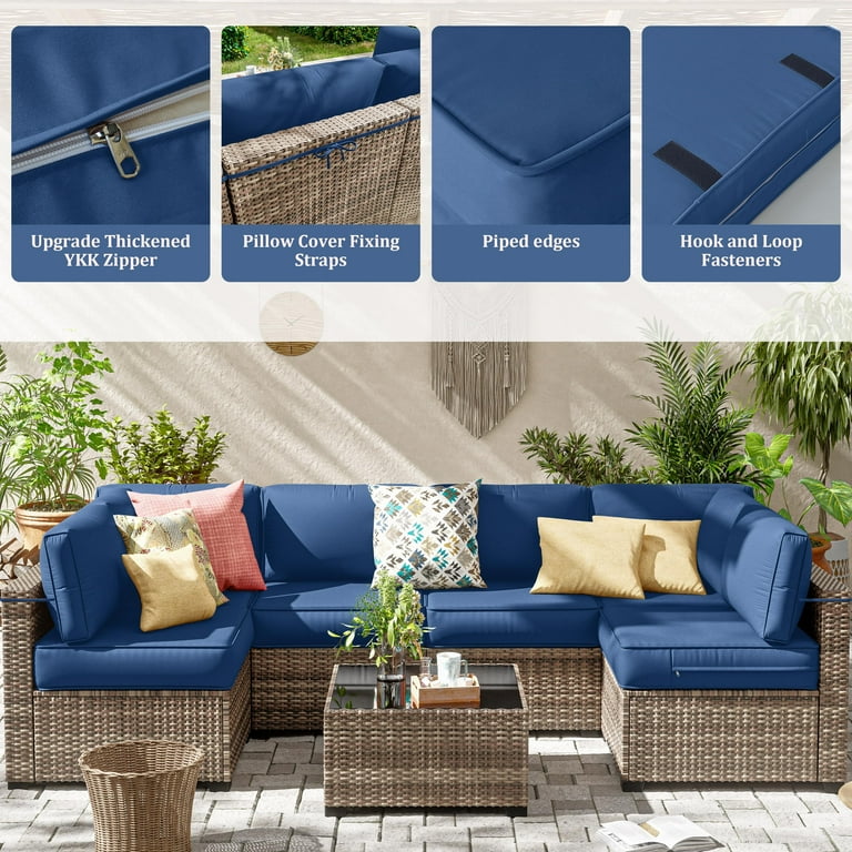 Throw Pillow Outdoor Cushion Replacement Covers With Zippers