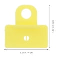 thumbnail image 2 of SEWCHICS Car Bumper Retainer Clips Car Door Window Glass Channel Clips Yellow 10Pack, 2 of 8