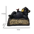 thumbnail image 3 of Cartel de bienvenida de Hi-Line Gift Ltd con forma de oso con cardenal para exteriores, 3 of 9