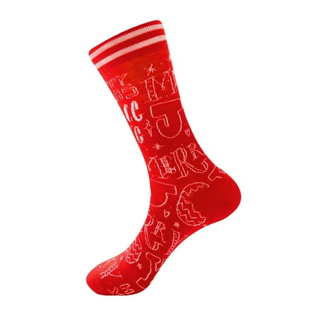 

Yubnlvae Socks Men s Warm Socks Cotton Pad Sports Leisure Socks Christmas Pattern Socks