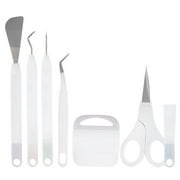 Dupashio 6Pcs Basic Tool Set Craft Vinyl Weeding Tools Cardstock Crafting Tools Kit for Silhouette DIY Craft