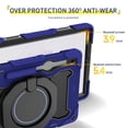 thumbnail image 3 of FJLBDE Case for Samsung Galaxy Tab S8 Plus 2022/S7 FE 2021/S7 Plus 2020 12.4-Inch with 360 Kickstand, Shoulder Strap Carrying Cover, Navy Blue, 3 of 6