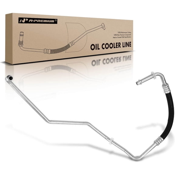 A-Premium Inlet Upper Auxiliary Engine Oil Cooler Line Hose Assembly Compatible with Chevrolet G30 Express 2500 3500 GMC G3500 Savana 2500 3500 V8 6.5L