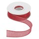 thumbnail image 1 of Cinta de alambre de yute Uxcell de 1" x 10 yardas, cinta de borde de alambre, correa tejida, rosa rojo, 1 of 7