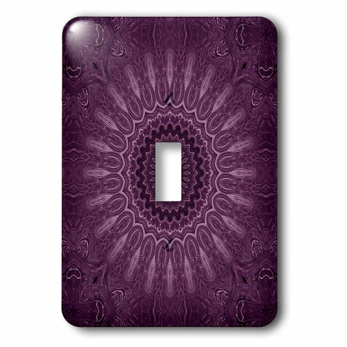 3dRose, Purple Mandala Illustration, single toggle switch