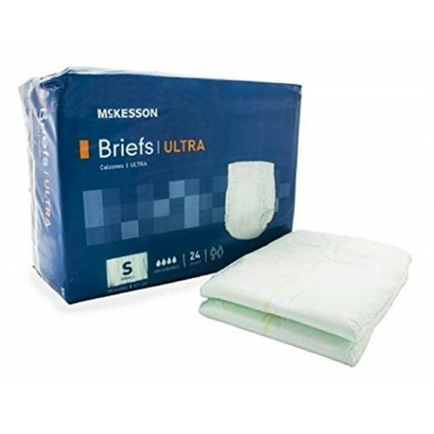 Adult Incontinent Brief McKesson Ultra Tab Closure Small Disposable ...