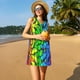 thumbnail image 3 of Fotbe Multicolored Butterflies Vestido de Verano sin Mangas para Mujer – Vestido Midi Línea A, Estilo Camiseta Floral, Vestido Playero Casual y Fluido, 3 of 7