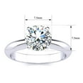 thumbnail image 5 of SuperJeweler 1 1/2 Carat Moissanite Solitaire Engagement Ring in 14 Karat White Gold, 5 of 5