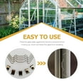 Tersarium 50pcs Stainless Steel Greenhouse Glass Pane Fixing Clips