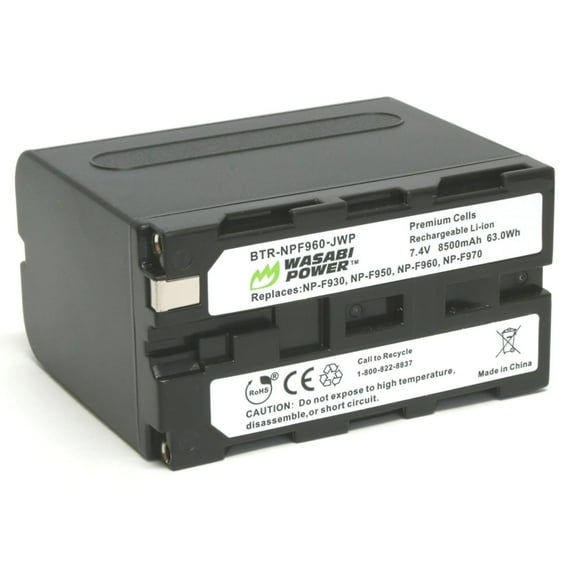 Wasabi Power Battery for Sony NP-F975, NP-F970, NP-F960, NP-F950 (8500mAh, L Series)