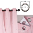 thumbnail image 3 of Cortina Yancorp Rainbow Ombre Pink 132 x 244 cm para habitación infantil, 3 of 7