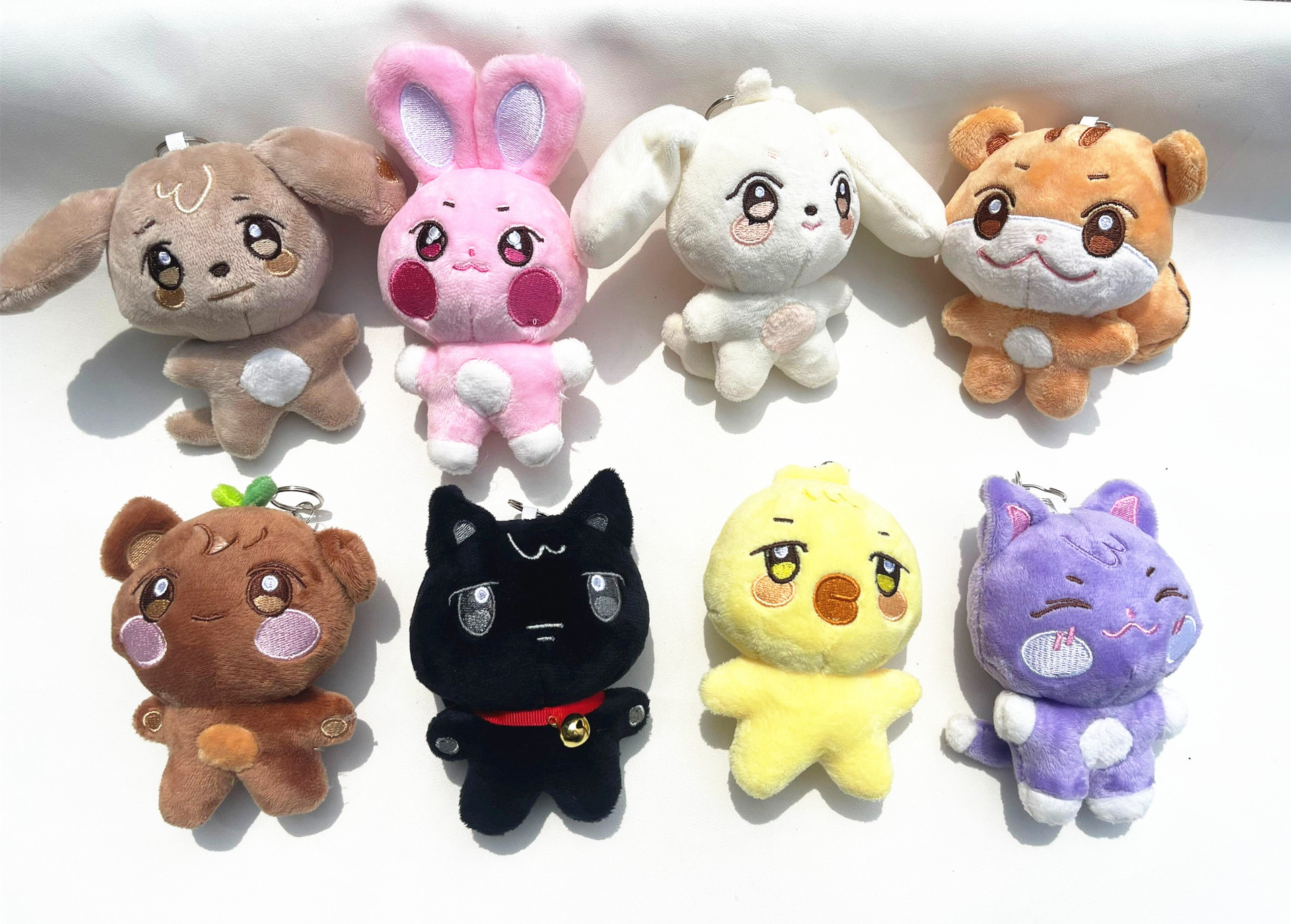 Kpop ATEEZ X ANITEEZ Plush Keyring Plush Doll SANdeoki Cartoon