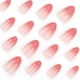 thumbnail image 4 of 24 Pcs Festival Press On Nail Short Almond False Nail Gradient Stick On Nail French Tip Artificial Nail for Everyday, 4 of 4