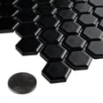 thumbnail image 4 of SomerTile Metro Hex Matte Black 10-1/4 in. x 11-3/4 in. x 5 mm Porcelain Mosaic Tile (8.65 sq. ft. / case), 4 of 7