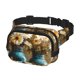 thumbnail image 2 of Fotbe Rustic Daisy Mason Jars Cangurera Cuadrada con Estampado de Doble Capa, Bolsa de Cintura Ajustable Mini para Hombres y Mujeres, 2 of 9